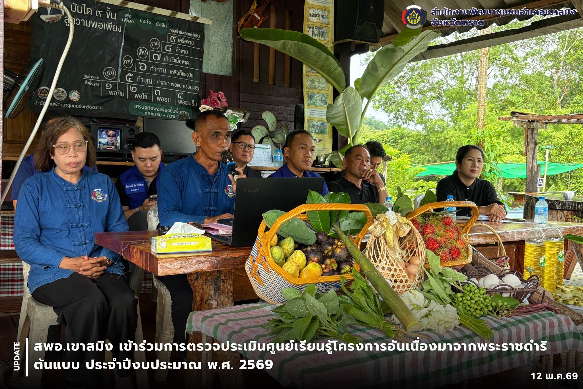 สพอ.เขาสมิง เข้าร่วมการตรวจประเมินศูนย์เรียนรู้โครงการอันเนื่องมาจากพระราชดำริต้นแบบ ประจำปีงบประมาณ พ.ศ. 2569