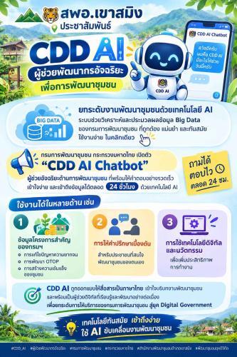สพอ.เขาสมิง ประชาสัมพันธ์ CDD AI